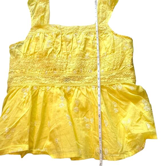 NWT Free People Beautiful Fleurs Lace Sleeve Blouse - Picture 14 of 14